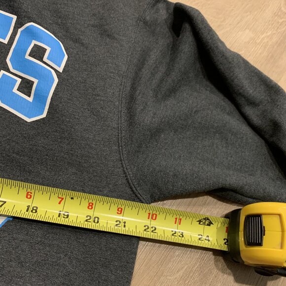 Champion Tufts University Jumbos Hoodie Men's Medium M Gray Sweatshirt Pullover - Picture 5 of 6